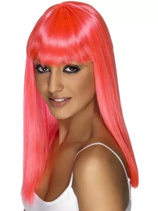 (image for) Smiffy's Neon Pink Glamorama Party Wig